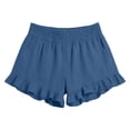 thumbnail image 5 of Admvng Womens Ruffled Hem Shorts Elastic Waist Casual Fit Everyday Wear, 5 of 5