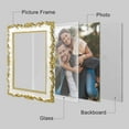 thumbnail image 2 of REGALWOVEN Picture Frame Luxury Photo Frames with Glass Front Plated Photo Frame Tabletop Display Silver 4x6, 2 of 6
