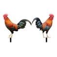 thumbnail image 4 of Adorno de estatua de Animal de gallo acrílico, estacas de jardín, estatuas de pie, artesanías pastorales, decoración para Patio, patio trasero, césped Color A y B, 4 of 8