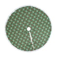 thumbnail image 3 of Falda para árbol de Navidad, falda para árbol de Navidad con estampado de renos, redonda, 43,3 pulgadas, para Navidad Verde, 3 of 9