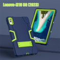 thumbnail image 4 of SaniMore Hybird Case for Lenovo Tab M10 5G 2023, Rugged Heavy Duty Protective Case Hidden Kickstand Dual Angle Stand Shockproof Anti-drop for Lenovo Tab M10 5G, Navy+Green, 4 of 9