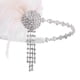 thumbnail image 5 of Tocado de mujer,Diadema estilo flapper para mujeres y niñas,Diademas de plumas Disfraz Carnaval Tocado,Accesorio para el cabello de novia de boda con diadema de diamantes de imitación,Vestido Yuyangstore Tocado de mujer, 5 of 5