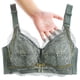 thumbnail image 5 of Sujetador push up de copa completa para mujer, ropa interior inalámbrica, fina, sin esponja, para chicas gorditas, pechos grandes, tallas grandes pequeñas, soporte superior, 5 of 6