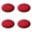Red, variant on 4-Pack Round Stool Cushion Covers for Kitchen Island, Thick Padded Elastic Edge Seat Covers for Vanity Stools, Soft Removable Washable Chair Cushions Up to 16 Inch Diameter, by Cosmug