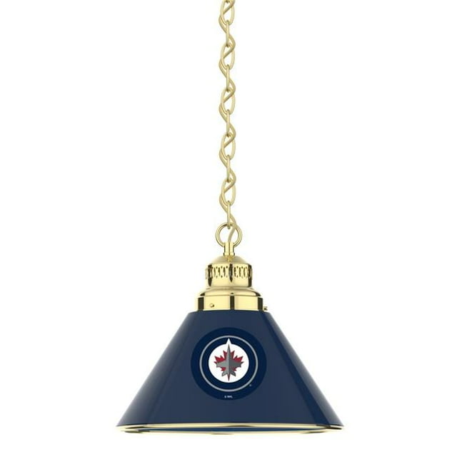 Holland Bar Stool BL1BRWinJet LNH Suspension à Ombrage Simple Winnipeg Jets - Laiton