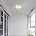 thumbnail image 5 of 10 inch Modern LED Ceiling Lights Flush Mount Kitchen Light Fixtures Brush Nickle for Bathroom, Dining Room, Bedroom, Living Room, Hallway, 2700K/3000K/3500K/4000K/5000K Dimmable Temperature 17W, 5 of 12