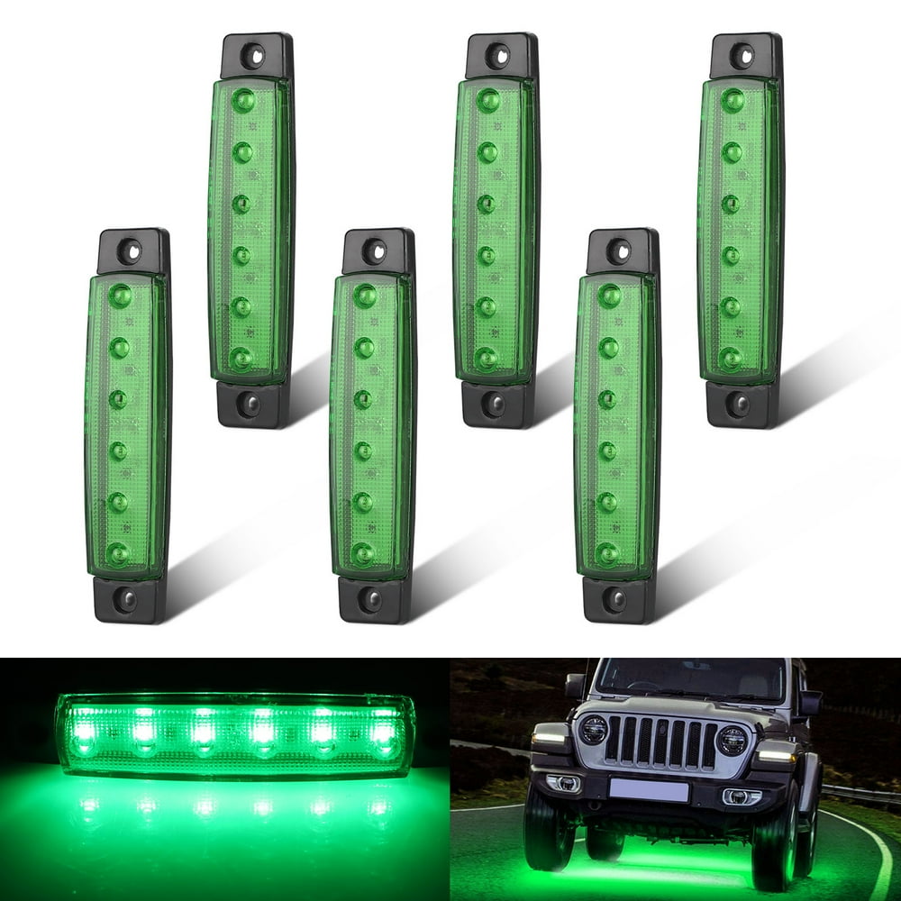 LED Rock Lights, 6Pcs Pods Underglow Neon Light, Waterproof Wheel Well