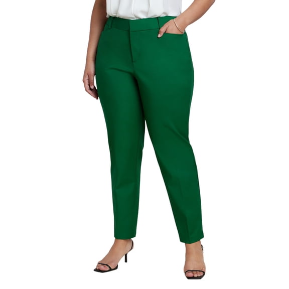 ELOQUII Women's Plus Size Kady Fit Double-Weave Pant