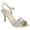Silver, variant on Forever Villa-04 Women's Glitter Metallic Ankle Strap Buckle Wrapped Heel Sandals