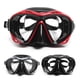 thumbnail image 3 of Silicone Menores de Buceo Fog para Mujeres snorkel Gafas de Buceo de Dos Ventanas Gafas de Natación de Natación Lente de Vidrio Templado de Silicona Marco de PC flexible, 3 of 7