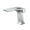 Chrome, variant on Gun Grey Basin Faucet, Brass Bathroom Basin Waterfall Hot And Cold Water Mixer Tap, Single Handle Crane Chrome Black Mixer Tap