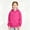 Hot Pink, variant on Girls Classic Long Sleeve Zip Up Hoodie, Kids Lightweight Hooded Jacket, Size 4-18