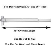 Dynasty Hardware Push Bar Panic Exit Device, 2 Piece
