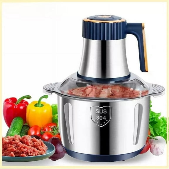 5L Electric Meat Grinders Food Crusher Stainless Steel Multifunctional Slicer