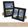 thumbnail image 2 of Klikel Photo Collage Frame - Black Wooden Wall Frame - 2 Openings – 5x7 Pictures - Decorative Family Picture Frame, 2 of 6