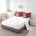 thumbnail image 5 of Manfei Happy Christmas 7-Piece Twin Bedding Sets,Cartoon Xmas Snowman Bedding Comforter Set,Red White Green Sheet Sets For Girls Teens,Ultra Soft Home Decor Reversible, 5 of 8