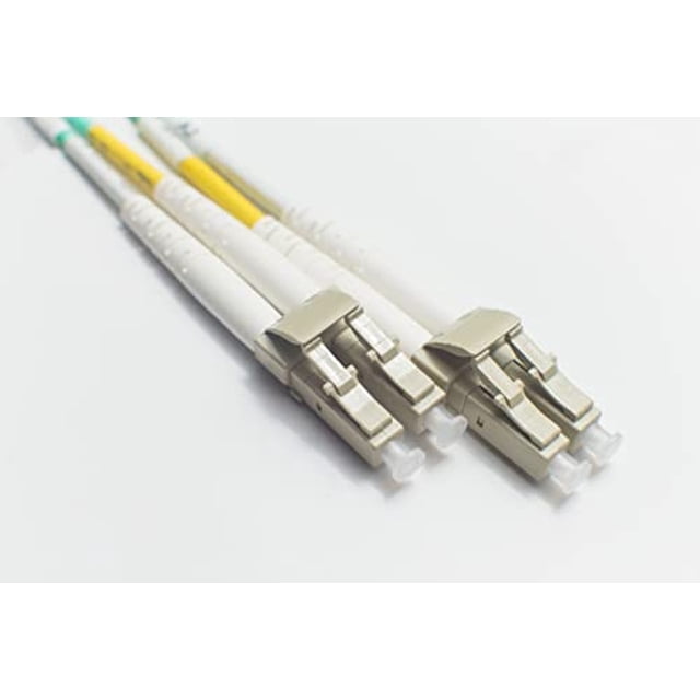 FiberCablesDirect - Cable de conexion de fibra LC OM4 LC de