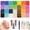 28 Grids/30000 Pieces-A, variant on 24 Colors Resin Rhinestones for Crafting with Tweezers – Flatback Glass Rhinestone Kit with B-7000 Glue, Storage Box, for Nail Art, Tumblers, Shoes, DIY Decor