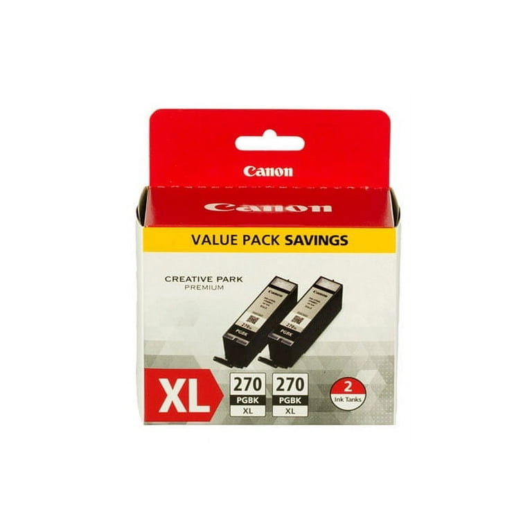 0319C005 (PGI-270XL) High-Yield Ink, Black, 2/Pack 0319C005 (PGI-270XL) High-Yield Ink, Black, 2/Pack