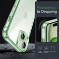 thumbnail image 5 of JETech Case for iPhone 15 6.1-Inch, Non-Yellowing Shockproof Phone Bumper Cover, Anti-Scratch Clear Back (Green), 5 of 6