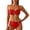 Red, variant on Women 2 Piece Bikini Sets Seashell Ring Swimsuit High Waisted Cutout 2026 Beach Summer Swim Bathing Suits