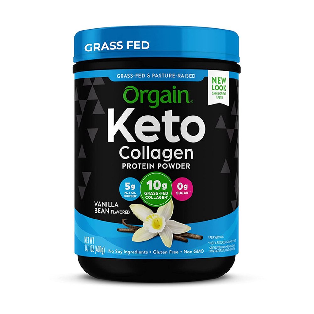 Orgain Keto Collagen Protein Powder with MCT Oil, Vanilla Paleo
