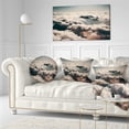 thumbnail image 3 of Designart Sky above Dark Heavy Clouds - Contemporary Landscape Printed Throw Pillow - 12x20, 3 of 5