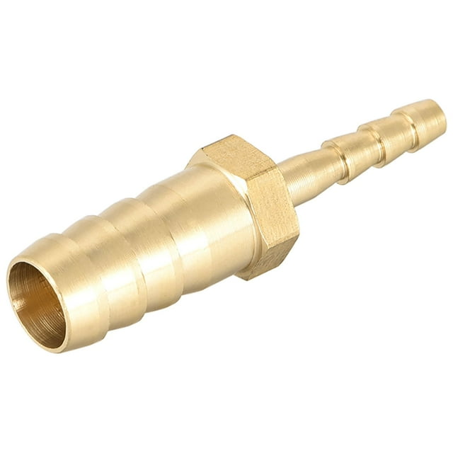 Conector recto de latón de reducción de barbilla de 6mm a 4mm, adaptador de manguera 1 pieza 10mm x 4mm