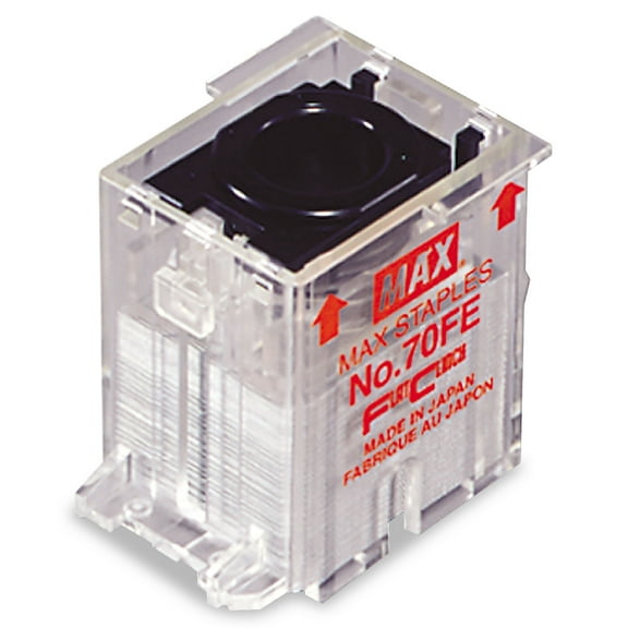 Max Usa Corp. Staple Cartridge, 0.31" Leg, 0.5" Crown, Steel, 5,000/Box Mxbno70fe