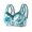 15#Blue, variant on Front Closure Bras for Older Women Comfortable Button Plus Size No Underwire High Support Push Up Fashion Daily Older Bra Complexion 30