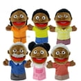 thumbnail image 3 of Marionetas de mano, juguete para padres e hijos, ventrílocuo, figura de medio cuerpo africana negra, juguete interactivo de marionetas de mano, juguete de peluche, 3 of 6