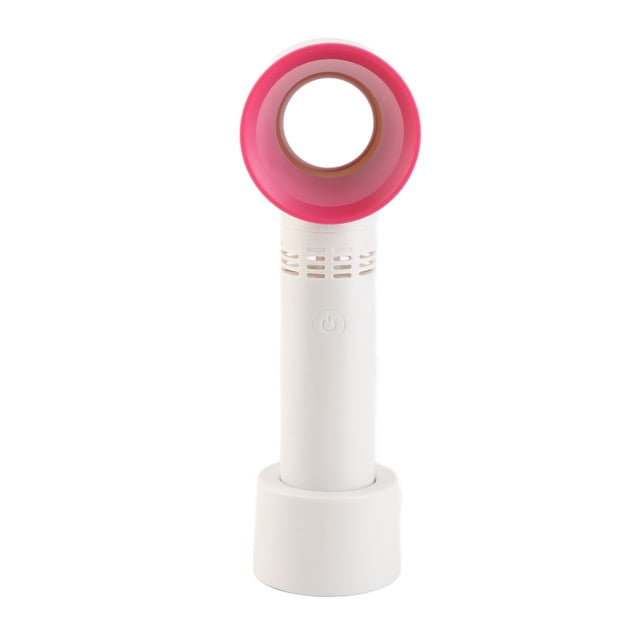 Ventilador de mano sin aspas, recargable por USB, 2000 mAh, seguro, para salón, color blanco