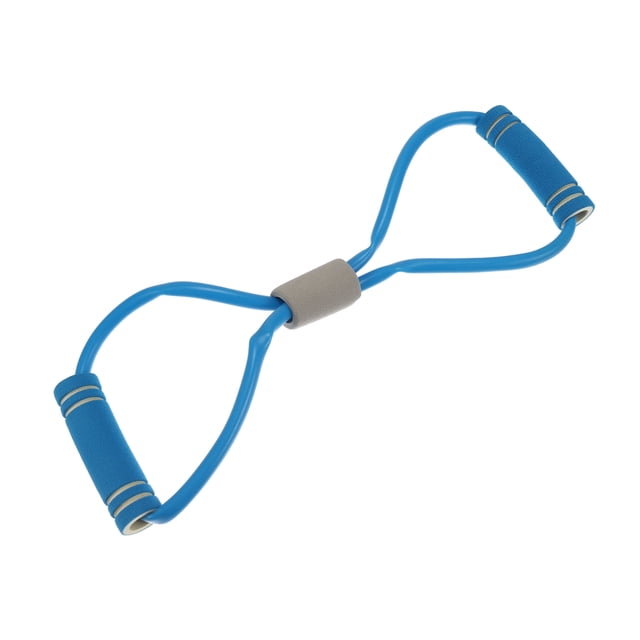 Banda de Resistencia en Forma de 8, Bandas de Ejercicio, Expansor Elástico para Entrenamiento Muscular para Yoga y Gimnasio Azul