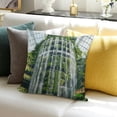 thumbnail image 3 of SHANXI Throw Pillow Covers Garden Flower Architecture Park Water Asia Beautiful for Couch Living Room 24x24in, 3 of 5