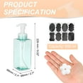 thumbnail image 2 of 2PCS Square Empty Foam Pump Bottle, 650ml Travel Foam Soap Dispenser with Label for Lash Shampoo(7.6"Clear Pink), 2 of 6