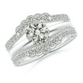 thumbnail image 4 of ANGARA Natural 0.07 Ct. Diamond Fashion Ring in 14K White Gold for Women (Ring Size: 11), 4 of 11