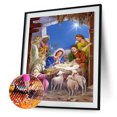 thumbnail image 2 of Cuadros Decorativos Jesús nació 5D DIY Diamond Painting Kits Resin Full Round Home Likrtyny embutido en tela, 2 of 9