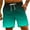 Mint Green, variant on IYTR Shorts for Men Gradient Color Summer Casual Shorts Elastic Waist Drawstring Beach Shorts Lightweight with Pockets Shorts Green XXXL