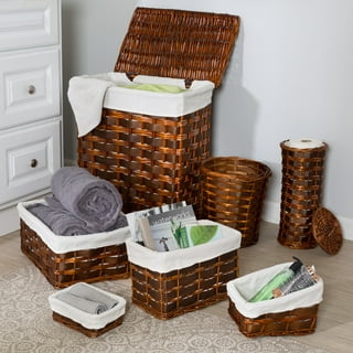 Honey Can Do 24 Gray & White Collapsible Rubber Laundry Baskets 2ct