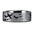 thumbnail image 4 of Silver Tungsten Paratrooper Ring, 4 of 5