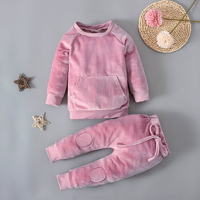 LSLJS Chandail à Manches Longues pour Enfants et Hiver, Ensemble Deux Pièces, Baby Outfits