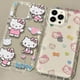 thumbnail image 2 of Funda de teléfono transparente con dibujos animados de Hello Kitty, carcasa de silicona a prueba de golpes para iPhone 15, 14, 13, 12, 11 Pro Max, XR, XS, X, 8, 7, 6, 6S Plus, SE 2020, 2 of 5