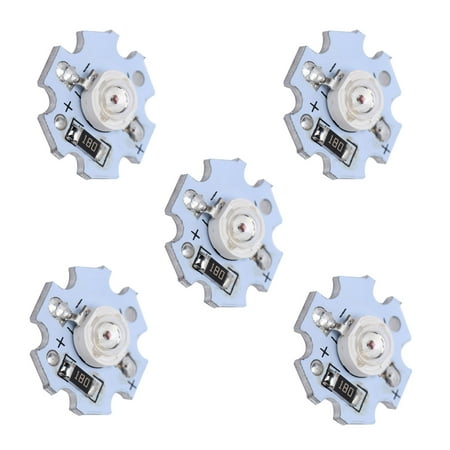 

Higoodz Light Source Chip 25Pcs 0.5W 5V High Power LED Lamp Bead Light Source Chip with Aluminum Plate LED Chip
