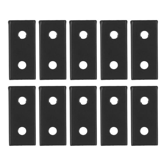 Mending Plate Bracket, Rustproof Flat Tie Plate 10PCS 2 Holes  For Table 1515,2020