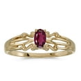 thumbnail image 1 of 14k Yellow Gold Oval Rhodolite Garnet Ring, 1 of 2