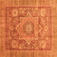 thumbnail image 1 of Ahgly Company Indoor Square Abstract Orange Modern Area Rugs, 3' Square, 1 of 4