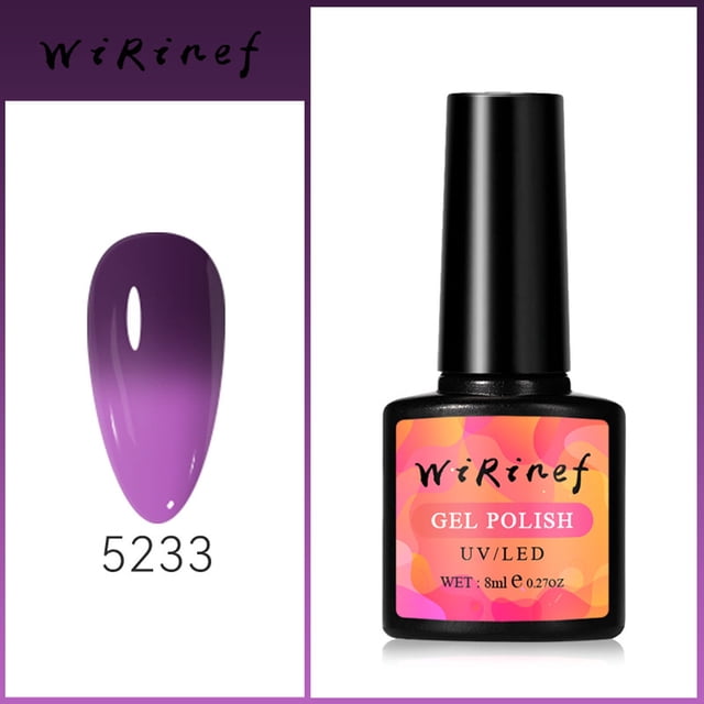 mtvxesu Nail Gel Color Changing Gel Nail Lacquer Temperature Change Gel Nail Lacquer Soak Gel Polishing Nail Art Sky Collection Gradient Nails For Nail Art DIY Home Sale