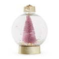 thumbnail image 1 of Packed Party Confetti Pink Christmas Tree Snow Globe Ornament, 1 of 7