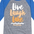 thumbnail image 3 of Instant Message - Live Laugh Lake - Toddler And Youth Raglan Graphic T-Shirt, 3 of 5