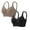 BB28_Khaki&Black, variant on 2PCS Wireless Jelly Bra for Women Adjustable Strap Supportive Bra Seamless Full Coverage Bralette Khaki&Taupe L